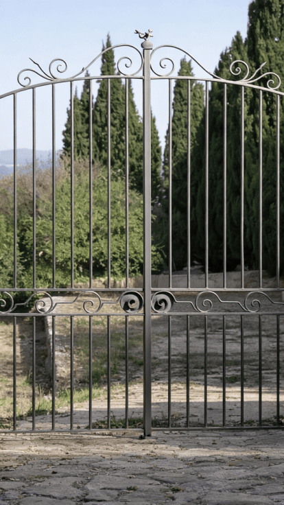 Portail et porte en fer forgé à Antibes : fabrication sur mesure par un maître ferronnier